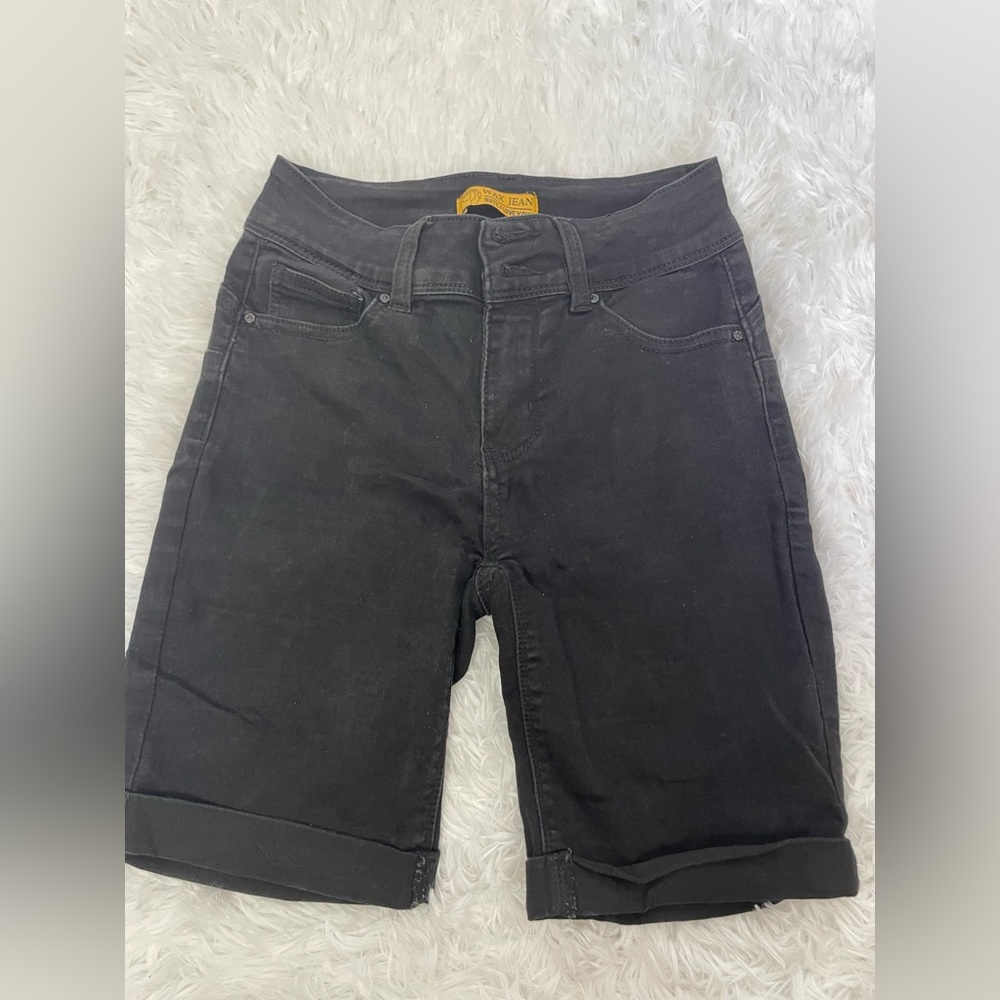 WAX JEAN black biker shorts size S